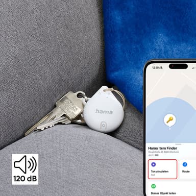 HAMA Item finder for ""Find My"" App Bluetooth 4 pcs White