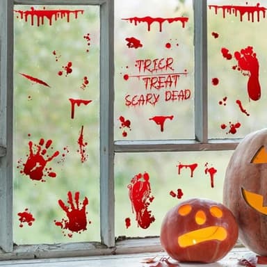 Verinen seinäkoriste halloween-aiheilla, 30x20