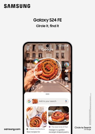 Samsung Galaxy S24 FE 5G älypuhelin 8/256 GB (grafiitti)