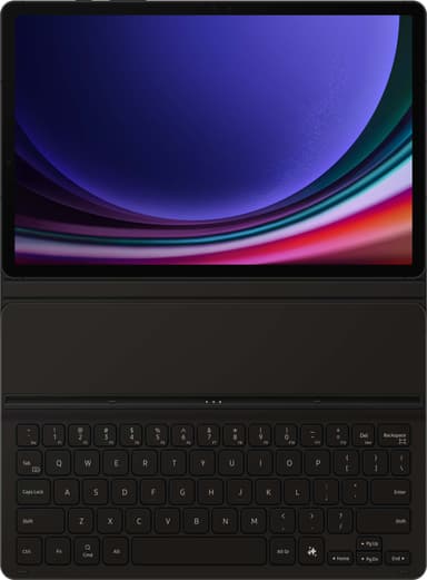 Samsung Galaxy Tab S9/S9 FE ohut näppäimistökotelo (musta)