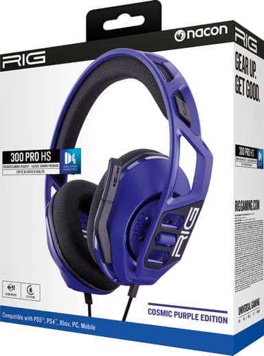 Rig 300 PRO HS pelikuulokkeet PlayStation konsolille (violetti)