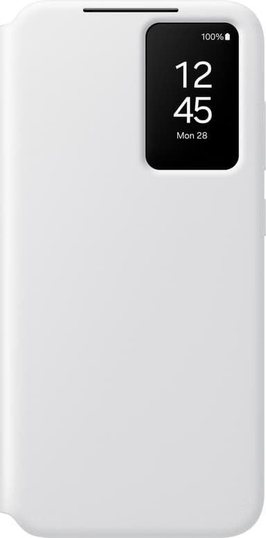 Samsung Galaxy S24 FE Smart View lompakkokotelo (valkoinen)