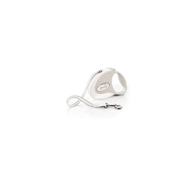 Kävelyhihna Flexi Style S Ribbon 3m, valkoinen