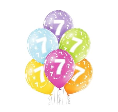 Lateksisetti ""7th Birthday"" (6 kpl)
