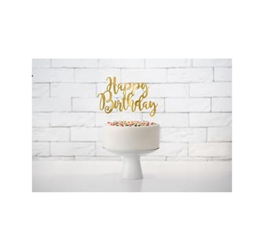 Kakun koristelu 'HB gold' 22cm