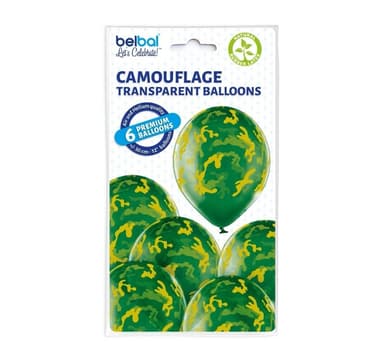 Lateksisetti 'Camouflage' (6 kpl)