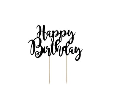 Kakun koristelu 'Happy Birthday' 22,5cm