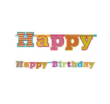 Banner Happy Birthday, 16 x 166 cm