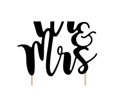 Kakun koristelu ""Mr&Mrs black""