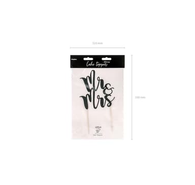 Kakun koristelu ""Mr&Mrs black""