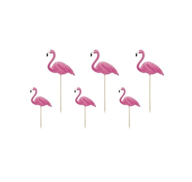 Kakun koristelu 'Aloha-Flamingos' 15-23cm