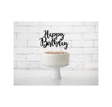Kakun koristelu 'Happy Birthday' 22,5cm