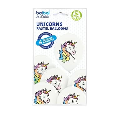 Lateksisetti 'Unicorn' (6 kpl)
