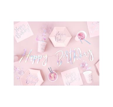 Banner Happy Birthday irisoiva 16,5*62cm