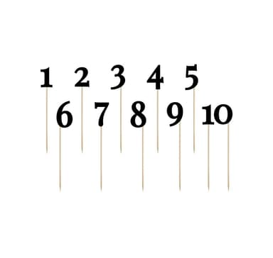 Kakun koristelu 'Numerot' 24-26cm