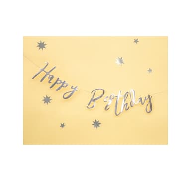 Banner Happy Birthday hopea 16,5*62cm