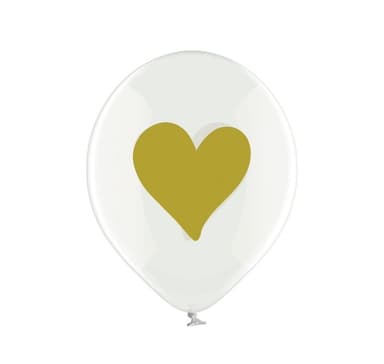 Lateksisetti ""Gold Hearts"" (6 kpl)
