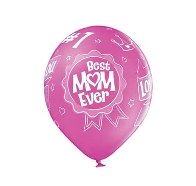 Lateksisetti ""Best Mom Ever"" (6 kpl)