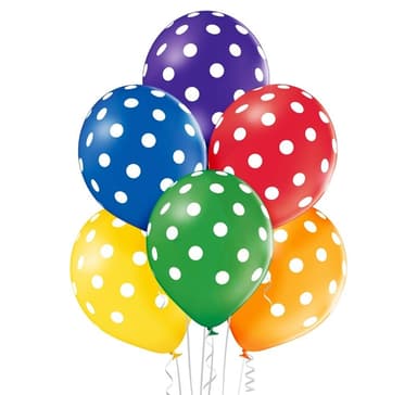 Lateksisetti 'Polka Dots ass' (6 kpl)
