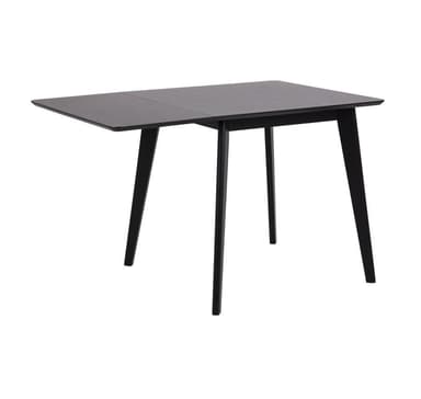 Ruokapöytä ROXBY, 80/120x80xH76cm, musta