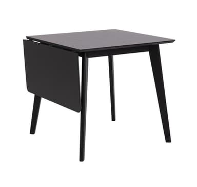 Ruokapöytä ROXBY, 80/120x80xH76cm, musta
