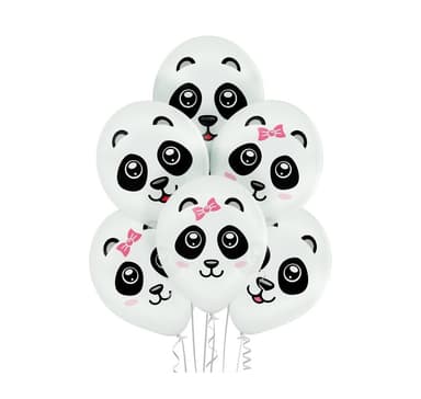Lateksisetti 'Pandas' (6 kpl)