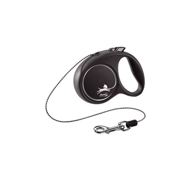 Kävelyhihna Black Design XS johto 3m musta, Flexi