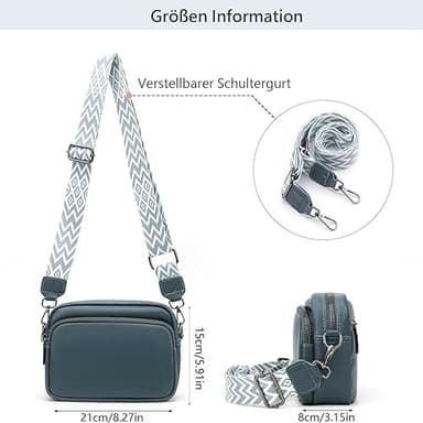 Crossbody Laukku Olkahihnalaukku PU-nahkaa Sininen