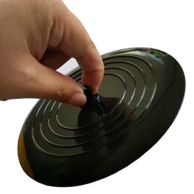 Astiantulppa silikoni Musta 15 cm