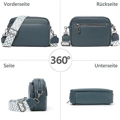 Crossbody Laukku Olkahihnalaukku PU-nahkaa Sininen