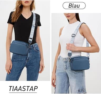 Crossbody Laukku Olkahihnalaukku PU-nahkaa Sininen
