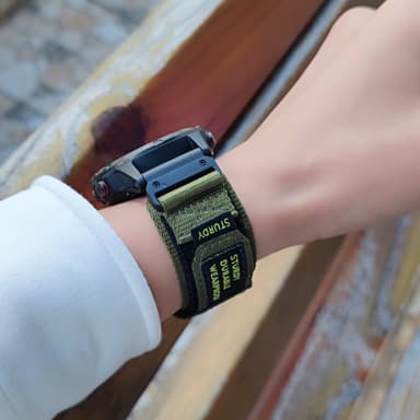Tarranauhallinen nylon urheiluhihna Garmin wtach Puu 22 mm