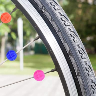 Pinnakoristeiset polkupyörän helmet 36 kpl