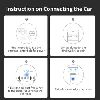 Langaton FM-lähetin autoon Bluetooth 5.0 QC3