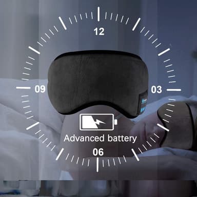 Uninaamio kuulokkeilla Bluetooth 5.0 Musta