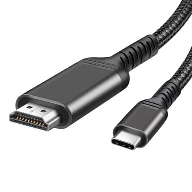 4K 60 Hz sovitinkaapeli USB C - HDMI-kaapelin muunnin Musta 200 x 0.93 cm 2