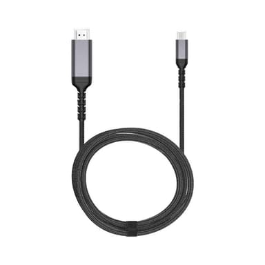 4K 60 Hz sovitinkaapeli USB C - HDMI-kaapelin muunnin Musta 200 x 0.93 cm 2