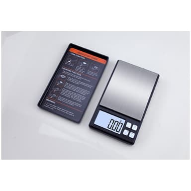 Kannettava digitaalinen vaaka, kultasepän vaaka, tarkkuusvaaka, kultavaaka 500g/0.1g Musta