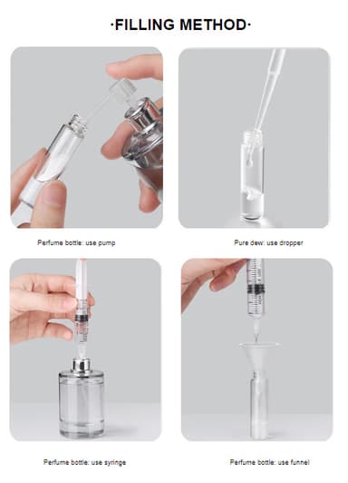 Mini uudelleentäytettävä hajuvesipullo 5 ml 2 kpl Hopea