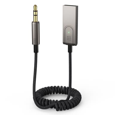 Bluetooth Aux kaapeli autoon Harmaa