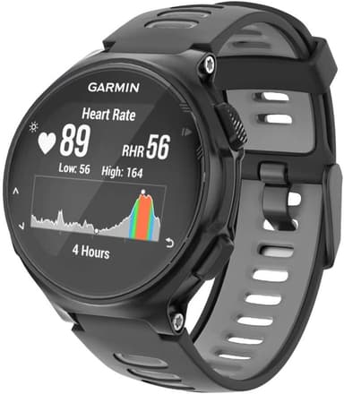Garmin Forerunner 220/230/235/620/630 / 735XT ranneke silikoni musta