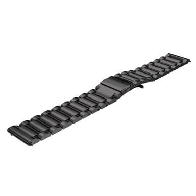 22 mm ruostumattomasta teräksestä valmistettu kellon ranneke Samsung Galaxy Wath 3 45mm Huawei GT4 45mm Musta