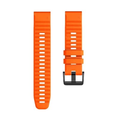 Garmin ranneke 26 mm Fenix 6X/5X Plus/3HR/Descent MK1 silikoni Oranssi