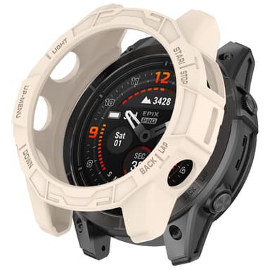 Suojakuori Garmin Epix Pro 51mm /Fenix 7X PRO /Fenix7X Lämmin valkoinen