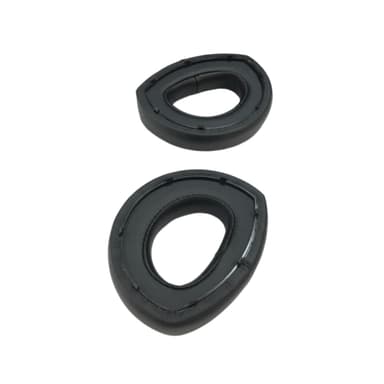 1 pari lampaannahkaiset korvatyynyt Sennheiser HD700:lle Musta