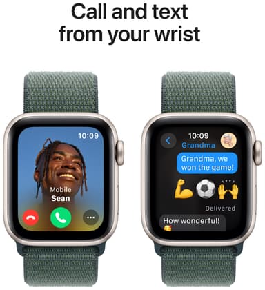 Apple Watch SE 2nd Gen 44mm GPS (tähtiv. alu./lammenvihreä Sport Loop)