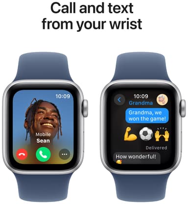 Apple Watch SE 2nd Gen 44mm LTE (hopea alu./farkunsin. Sport Band S/M)