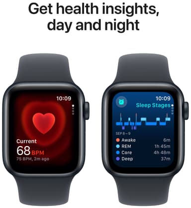 Apple Watch SE 2nd Gen 40mm LTE (keskiyö alu./keskiyö Sport Band S/M)