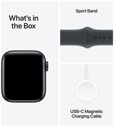 Apple Watch SE 2nd Gen 40mm LTE (keskiyö alu./keskiyö Sport Band S/M)