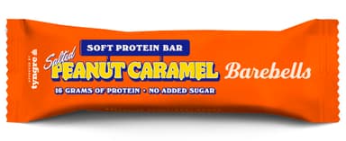 BAREBELLS, SOFT PROTEIN BAR SALTED PEANUT CARAMEL